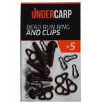 Bead Run Ring And Clips Brown