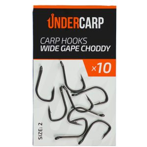 Carp Hooks Teflon WIDE GAPE CHODDY 2 undercarp