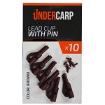 Lead Clip with Pin Brown