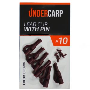 Lead Clip with Pin Brown undercarp