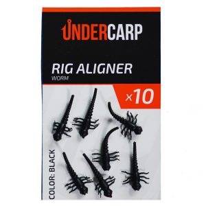 Rig Aligner Worm – Black undercarp