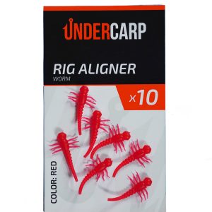 Rig Aligner Worm – Red undercarp