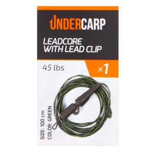 Leadcore with Lead Clip 45 lbs green