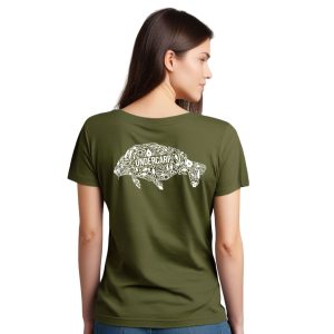 undercarp Women's T-shirt Khaki with CARP motif