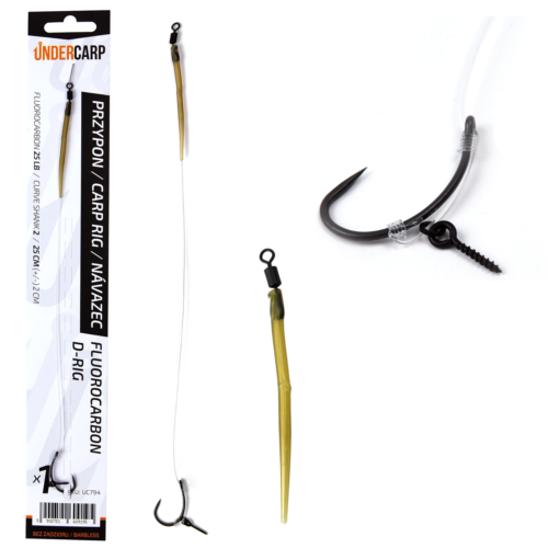 Fluorocarbon D-Rig Barbless 2 Fluorocarbon D-Rig Barbless 2