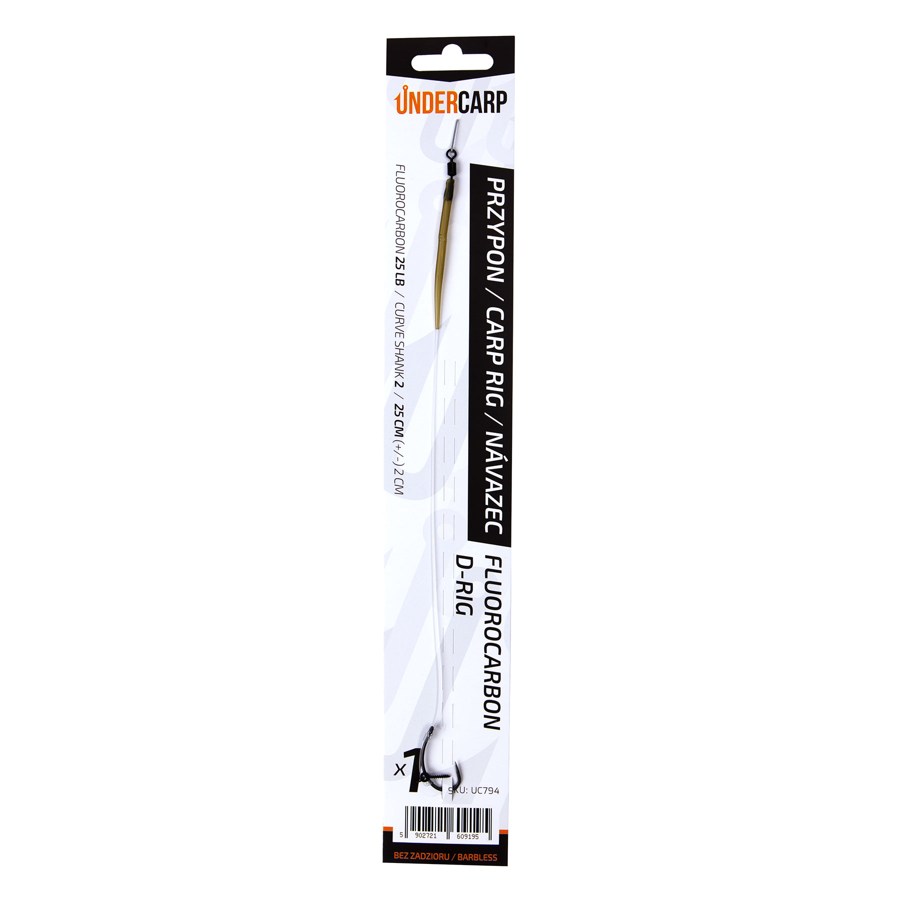 undercarp Fluorocarbon D-Rig Barbless 2