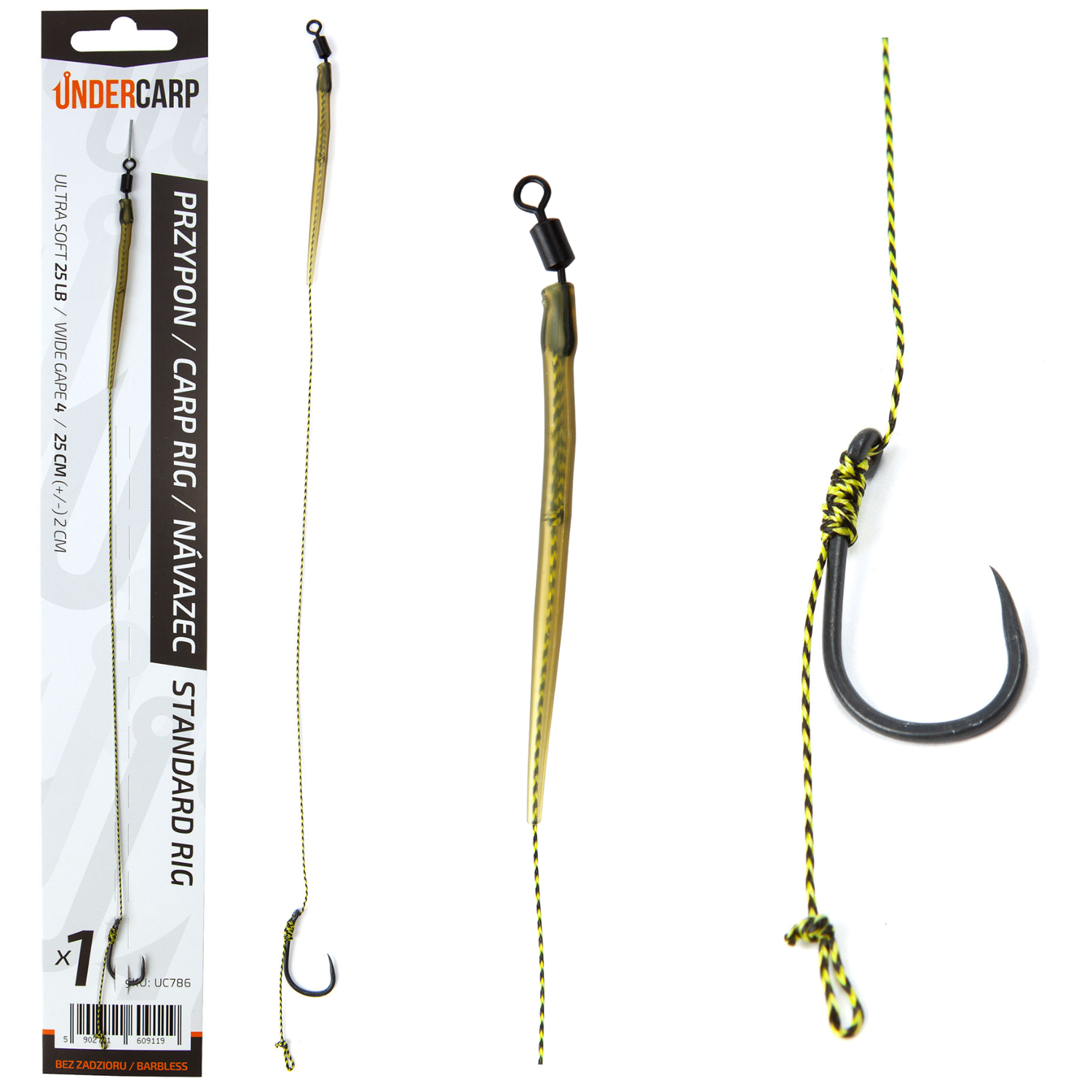 undercarp Ready Rig Standard Rig Barbless 4